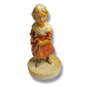 Sebastian Miniatures Signed Figurine The Pilgrims The Skipping Rope 1978 4"